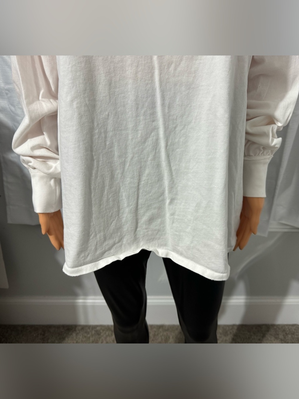 Cool We The Free size M white oversized long sleeve t-shirt - Picture 4 of 6